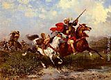Georges Washington Combats De Cavaliers Arabes painting